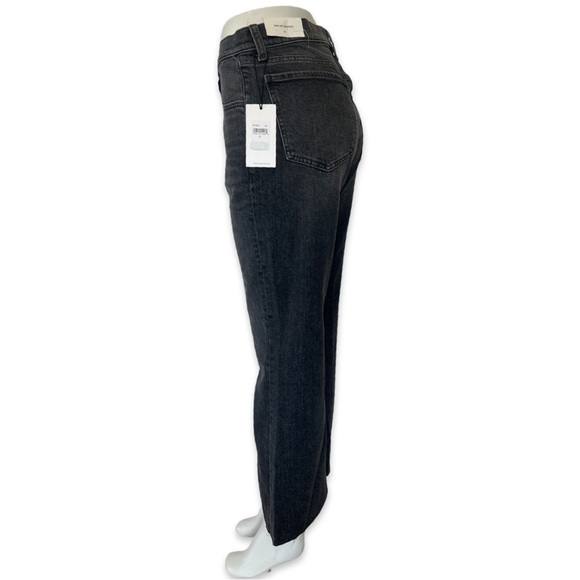 7 For All Mankind Easy Boy Bootcut high waist faded black cropped - Picture 4 of 11